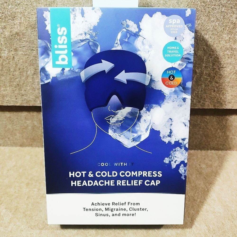 Bliss Hot & Cold Compress Headache Relief Cap -B